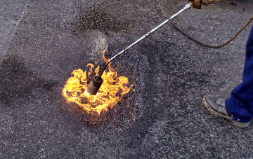 Foel Gastell flat roofing repairs